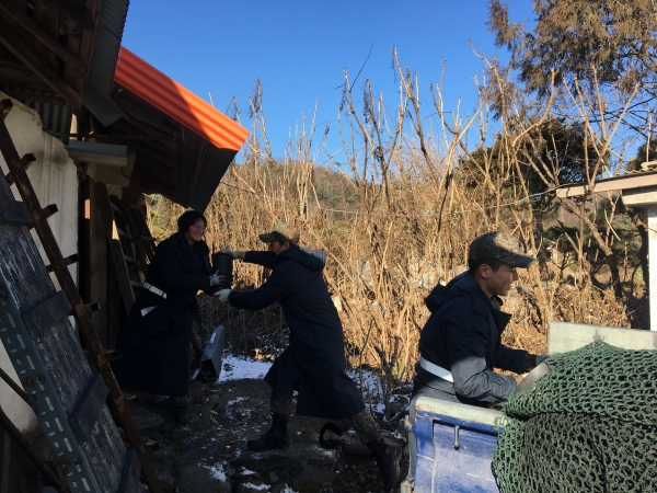 옥천면 공군 제8145부대, 사랑의 연탄나눔 봉사