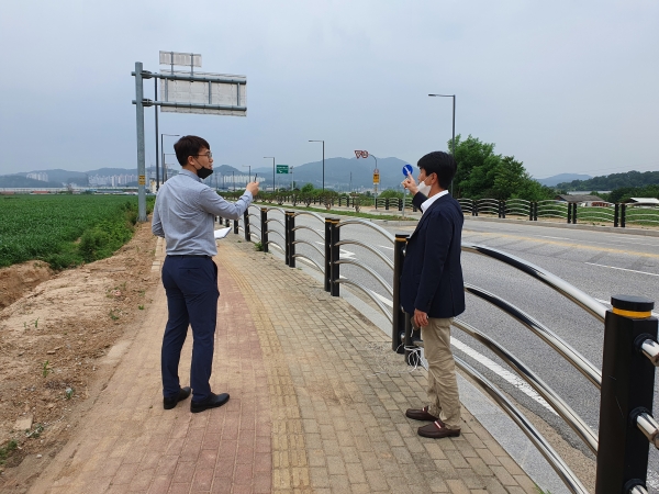 서학원 의원 가로등 설치 건의