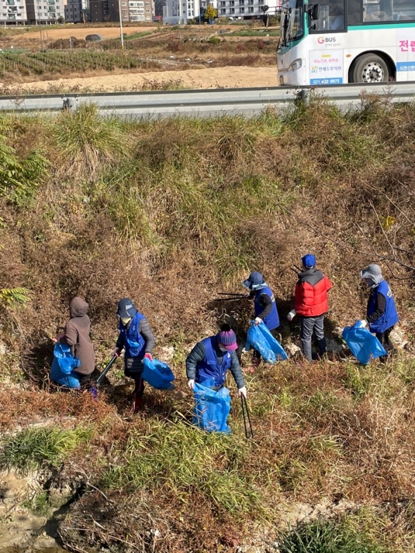 대월면 해룡천 환경정화활동