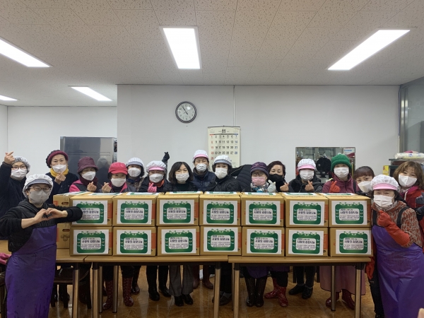 신둔면 실버봉사단 사랑의 김장나누기